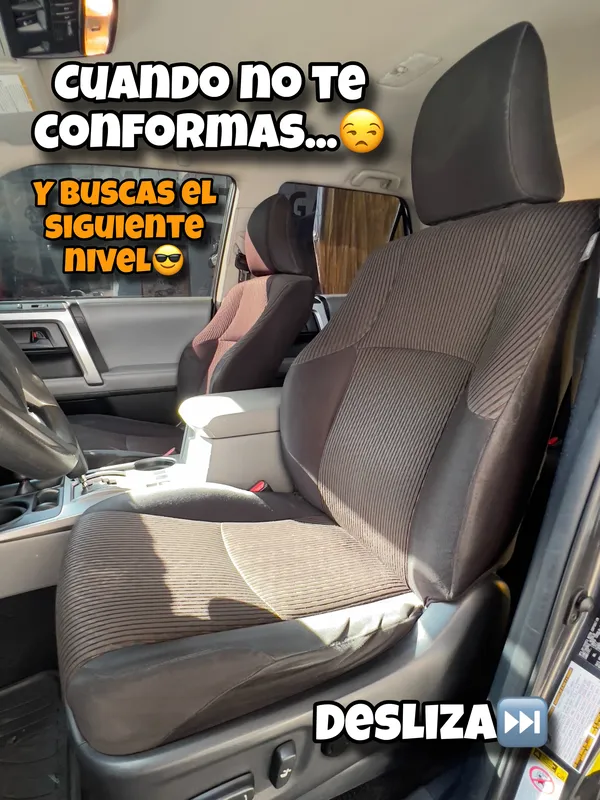 Camioneta Toyota (caramelo) asientos, traseros y volante: asientos antes, en Monster Garage Vzla