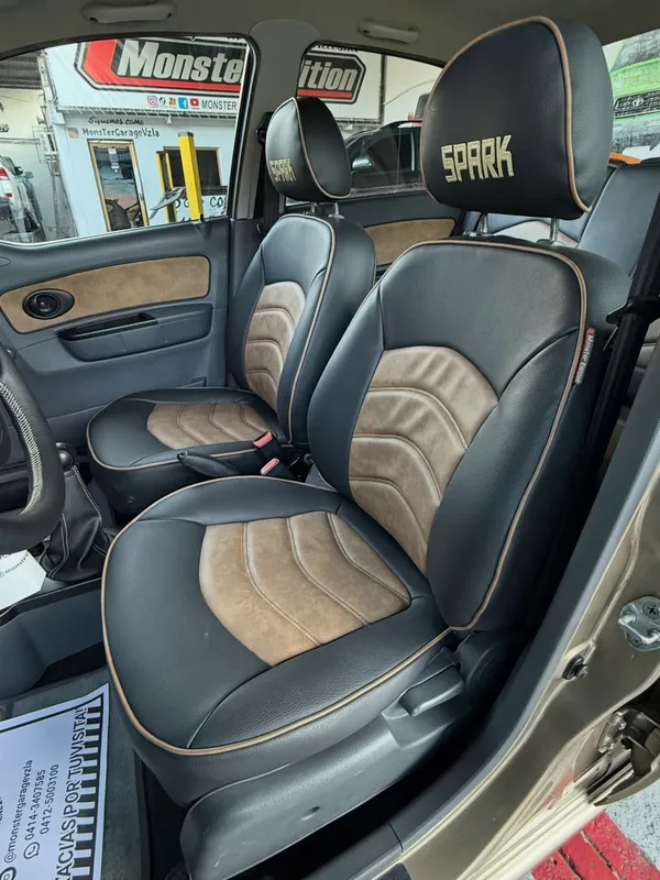 Chevrolet Spark, interior personalizado, en Monster Garage Vzla, Valencia