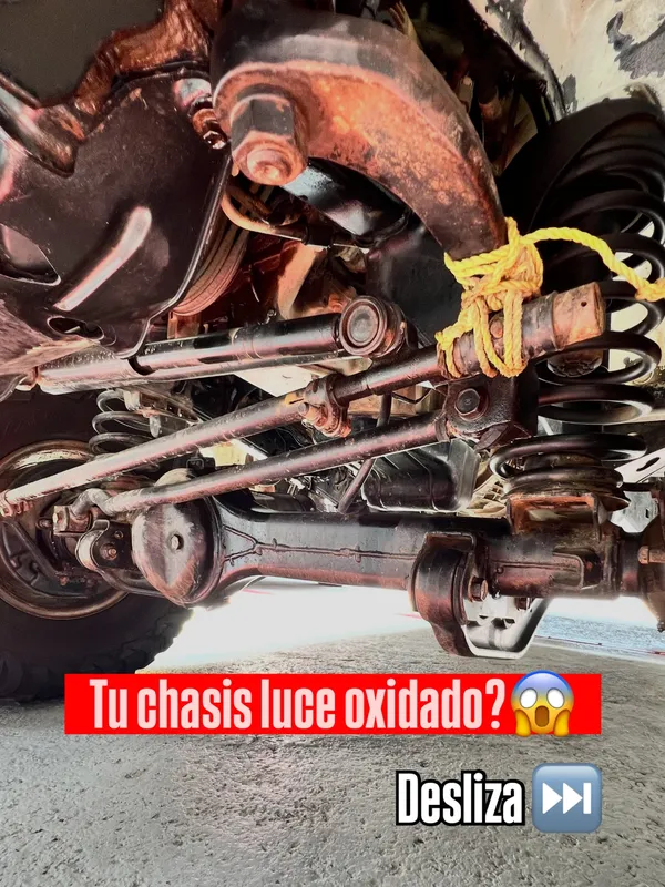 Estética de chasis 11 trabajos: trabajo 1 antes, en Monster Garage Vzla