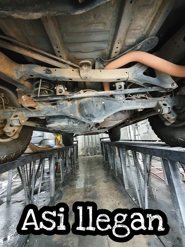 Estética de chasis 11 trabajos: trabajo 2 antes, en Monster Garage Vzla