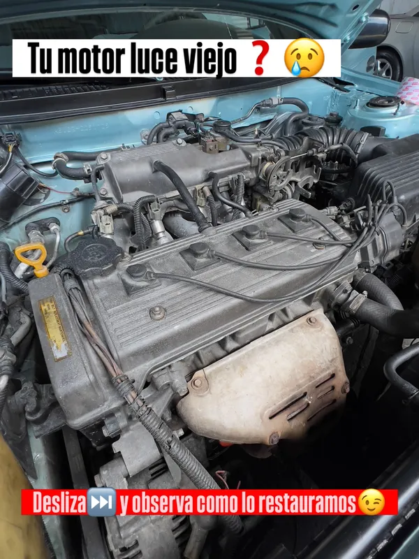 Estética de motor 9 trabajos: trabajo 3 antes, en Monster Garage Vzla