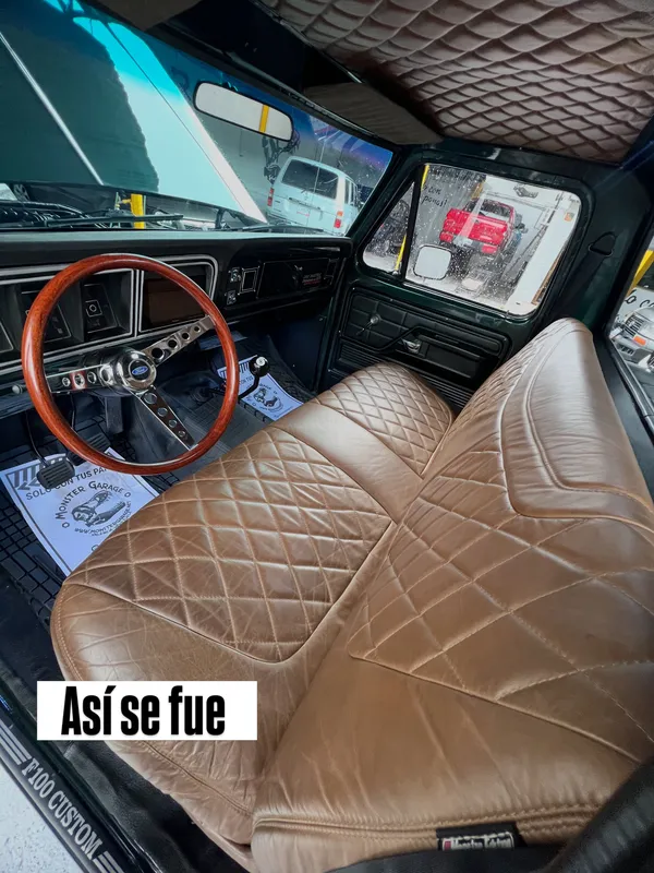 Ford F-100 (55 años después), interior restaurado, en Monster Garage Vzla, Valencia