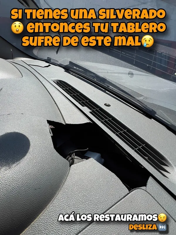 Restauración de tableros partidos 2 trabajos: chevrolet silverado antes, en Monster Garage Vzla