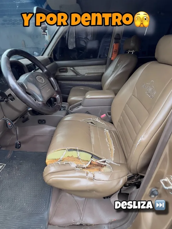 Toyota Autana interior: interior antes, en Monster Garage Vzla